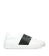 Valentino Blue Calf Leather Bos Taurus Low Top Sneakers In Multi
