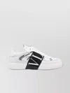 Valentino Vl7n Leather And Fabric Low-top Sneakers In White