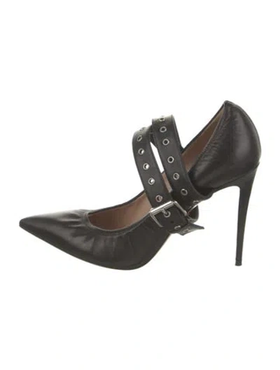 Pre-owned Valentino Garavani Leather Pumps In Black