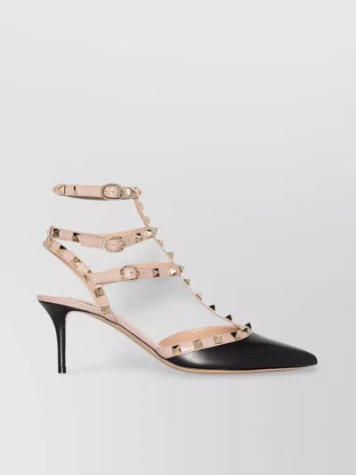 VALENTINO GARAVANI LEATHER PUMPS FEATURING STUDDED STRAPS