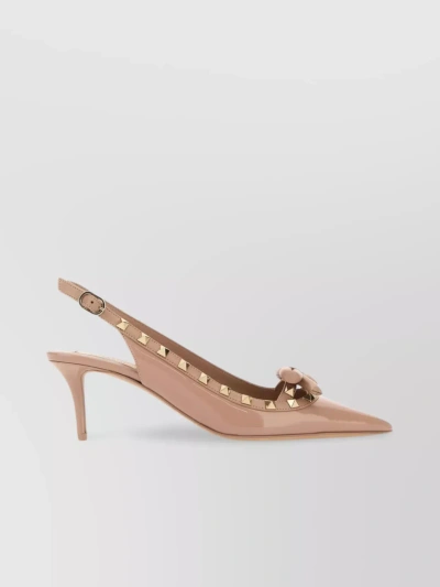 VALENTINO GARAVANI LEATHER PUMPS WITH POINTED TOE AND STILETTO HEEL
