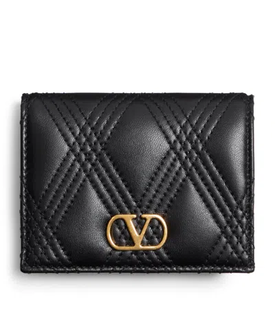 VALENTINO GARAVANI LEATHER QUILTIE 67 WALLET