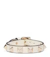 Valentino Garavani Rockstud Calfskin Double-strap Bracelet Woman Light Ivory Uni In Ivory