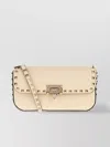 Valentino Leather Rockstud Shoulder Bag With Adjustable Strap