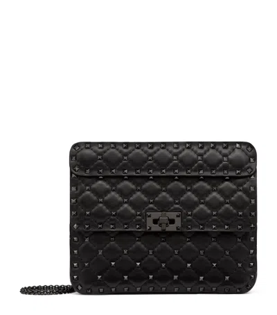 VALENTINO GARAVANI LEATHER ROCKSTUD SPIKE SHOULDER BAG