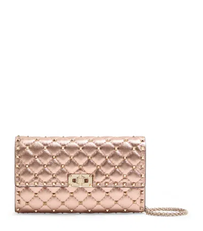 VALENTINO GARAVANI LEATHER ROCKSTUD SPIKE SHOULDER BAG