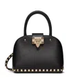 Valentino Garavani Garavani Rockstud Small Handbag In Grainy Calfskin Woman Black Uni In Black