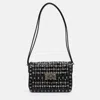 VALENTINO GARAVANI LEATHER ROCKSTUD23 EMBROIDERED SHOULDER BAG