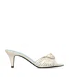 Valentino Pantoletten Sandal Royal 65 Vlogo Aus Leder In Neutral