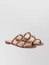 Valentino Leather Sandals Metallic Studs