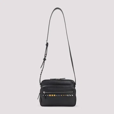 Valentino Garavani Leather Shoulder Bag In Black