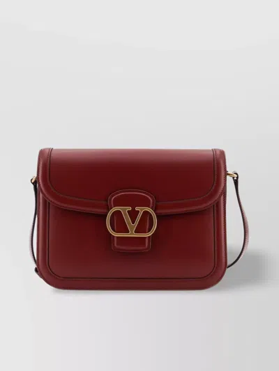 Valentino Garavani Leather Shoulder Bag For Work In Pink