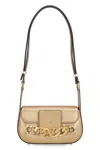 Valentino Vlogo Signature Shoulder Bag In Gold