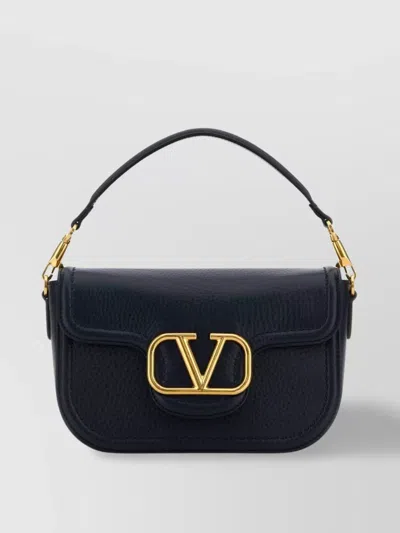 VALENTINO GARAVANI LEATHER SHOULDER BAG GOLD-TONE HARDWARE