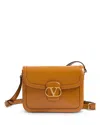 Valentino Garavani 9to5 Smooth Calfskin Shoulder Bag In Golden Cuiro