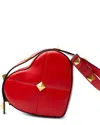 Valentino Leather Shoulder Bag In Red