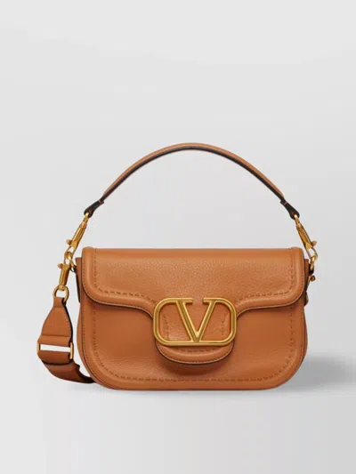 Valentino Garavani Leather Shoulder Bag With Detachable Strap