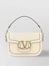 Valentino Garavani Ivory Leather Alltime Shoulder Bag