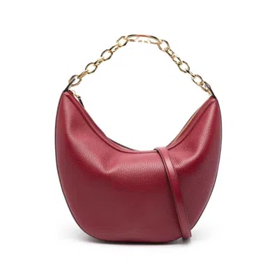 Valentino Garavani Vlogo Moon Shoulder Bag In Red