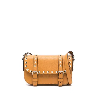 Valentino Garavani Leather Shoulder Bags In Brown