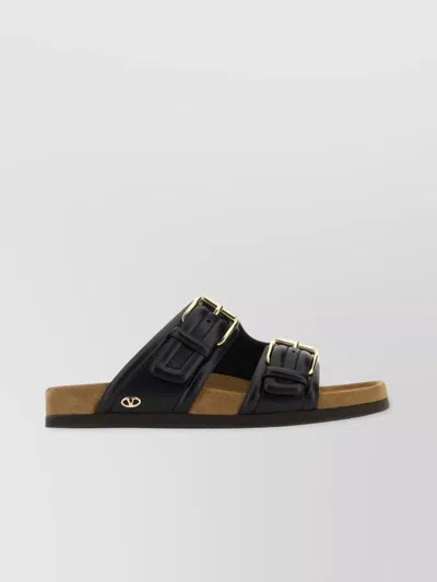Valentino Garavani Fussfriend Leather Sandals In Black