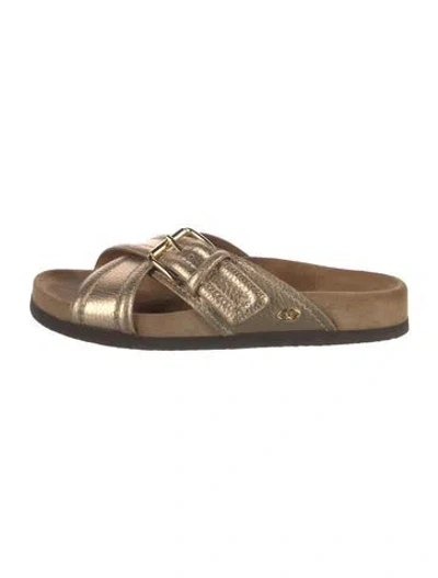 Pre-owned Valentino Garavani Leather Slides