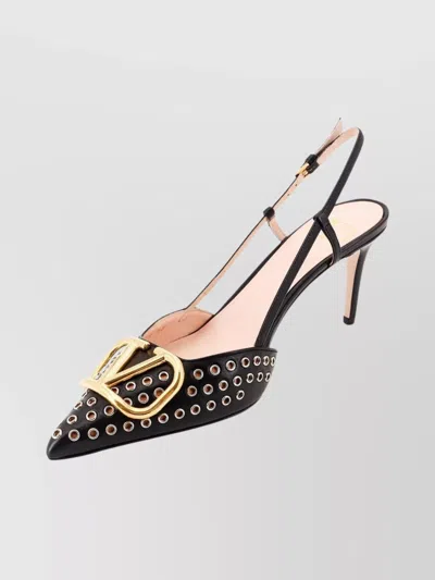 VALENTINO GARAVANI LEATHER SLINGBACK POINTED TOE PUMPS