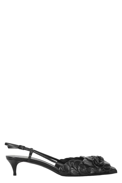 VALENTINO GARAVANI LEATHER SLINGBACK PUMPS