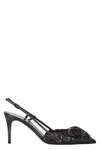 Valentino 80mm Atelier Slingback Pumps In Black