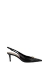 Valentino Slingback Vlogo The Bold Edition Black Calfskin Pumps