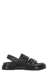 Valentino Leather Slippers In Black