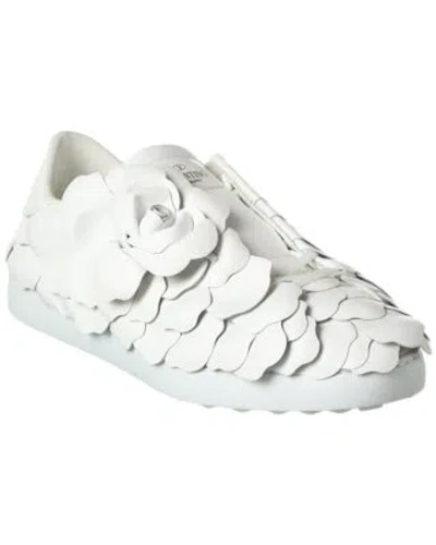 Pre-owned Valentino Garavani Valentino Leather Sneaker Men's In White
