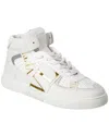 Valentino Leather Sneaker In White