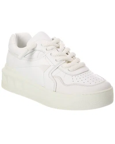 Valentino Garavani Valentino Leather Sneaker In White