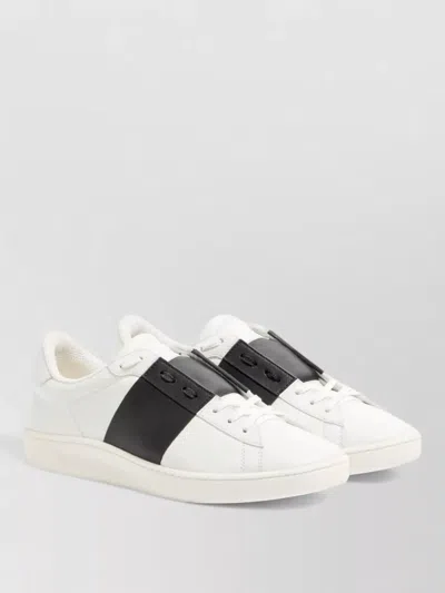 VALENTINO GARAVANI LEATHER SNEAKERS CASUAL COLOR BLOCK DESIGN