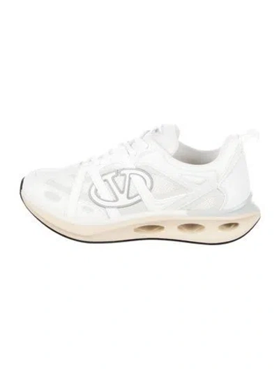 Pre-owned Valentino Garavani Leather Sneakers W/ Tags In White