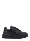 Valentino Black One Stud Xl Nappa Leather Low-top Sneakers