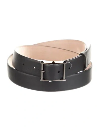 Pre-owned Valentino Garavani Leather Studded Accents Belt Kit W/ Tags In Black