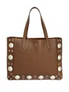 Valentino Nellcote Tote Bag In Brown