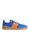 Valentino Multicolor Split Leather And Leather Upvillage Sneakers In Blue
