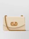 Valentino Borsa A Spalla Piccola In Pelle Butter White Con Tracolla A Catena