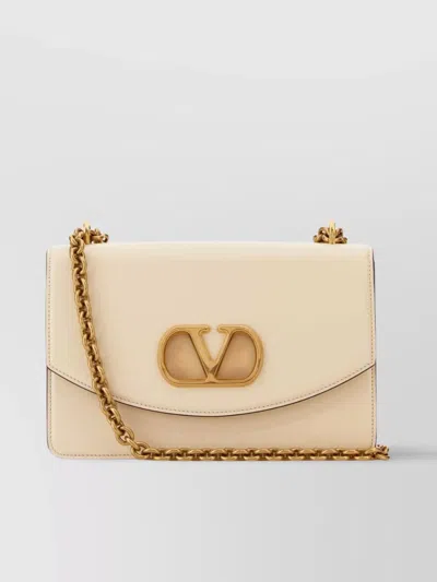 VALENTINO GARAVANI LEATHER VAIN SHOULDER BAG