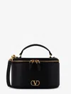 Valentino Garavani Vlogo Signature Mini Vanity Bag In Grainy Calfskin Woman Black Uni In Black