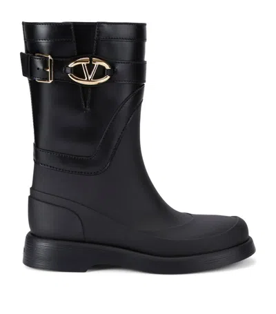Valentino Garavani Rain Boots With Vlogo, The Bold Edition In Black