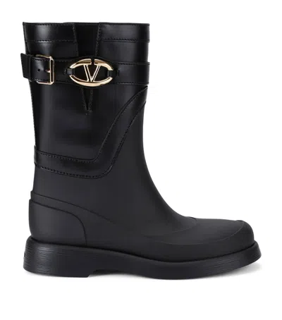 Valentino Garavani Rain Boots With Vlogo, The Bold Edition In Black