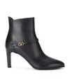 VALENTINO GARAVANI LEATHER VLOGO ANKLE BOOTS 75