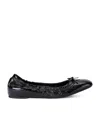 Valentino Vlogo Signature Ruched Slip-on Ballerina In Black