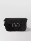 Valentino Black Leather Vlogo Crossbody Bag