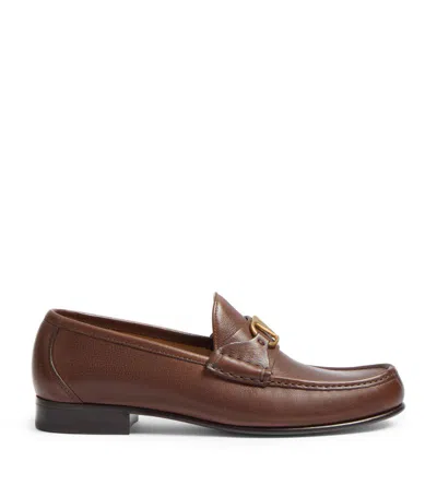 Valentino Garavani Vlogo Signature Loafer In Brown