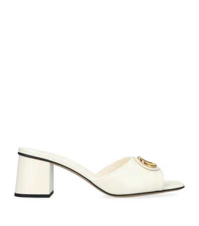Valentino Garavani Leather Vlogo Mules 60